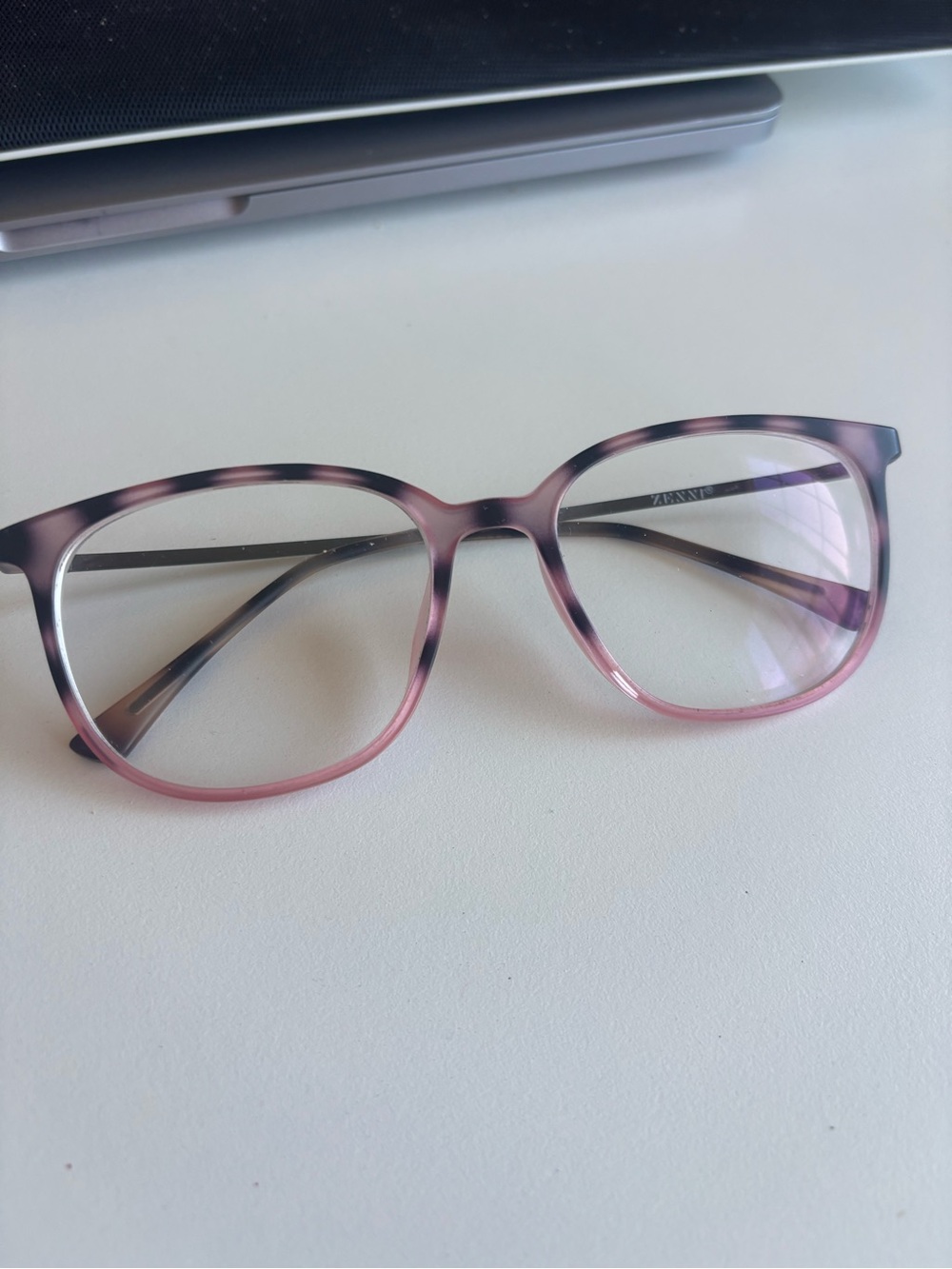 Zenni Square Glasses 7813117 “Flamingo” Pink Tortoiseshell Prescription Lenses